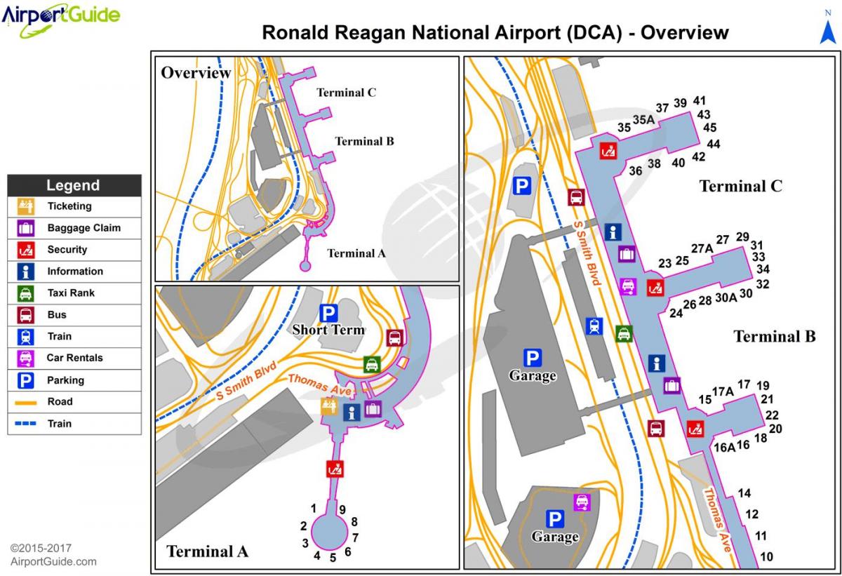 mapa dca terminal