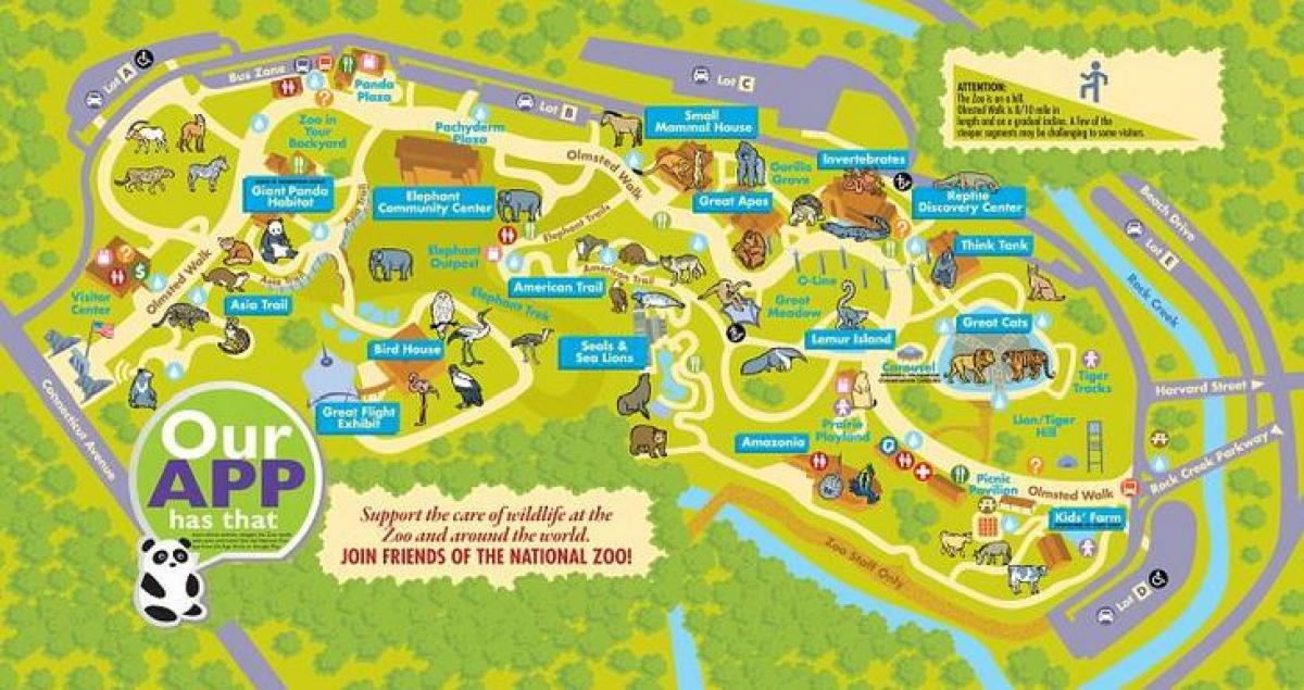 nazio zoo washington dc mapa
