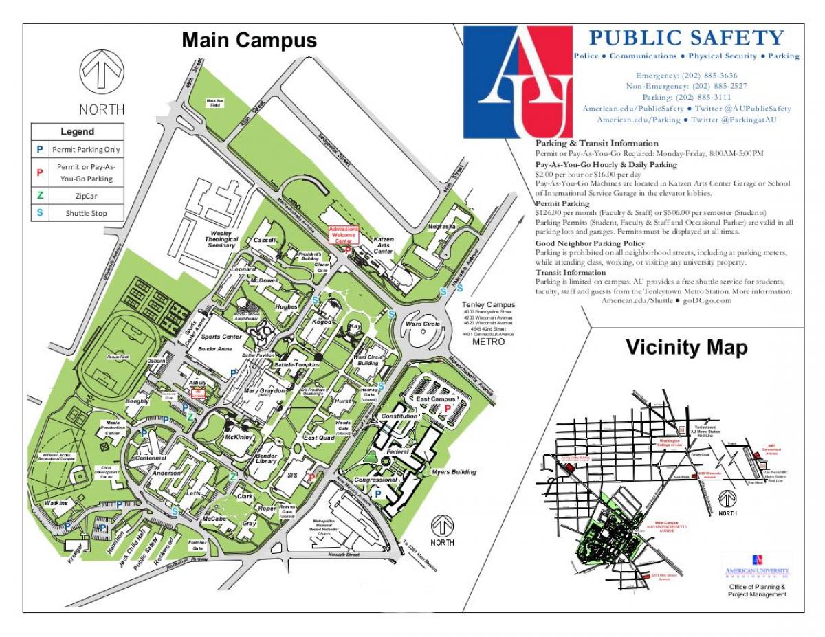 mapa au campusa