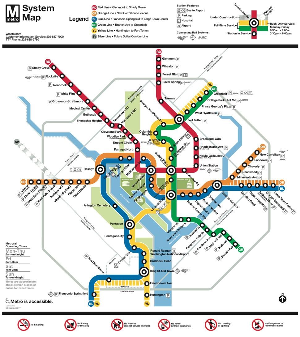dca metro mapa