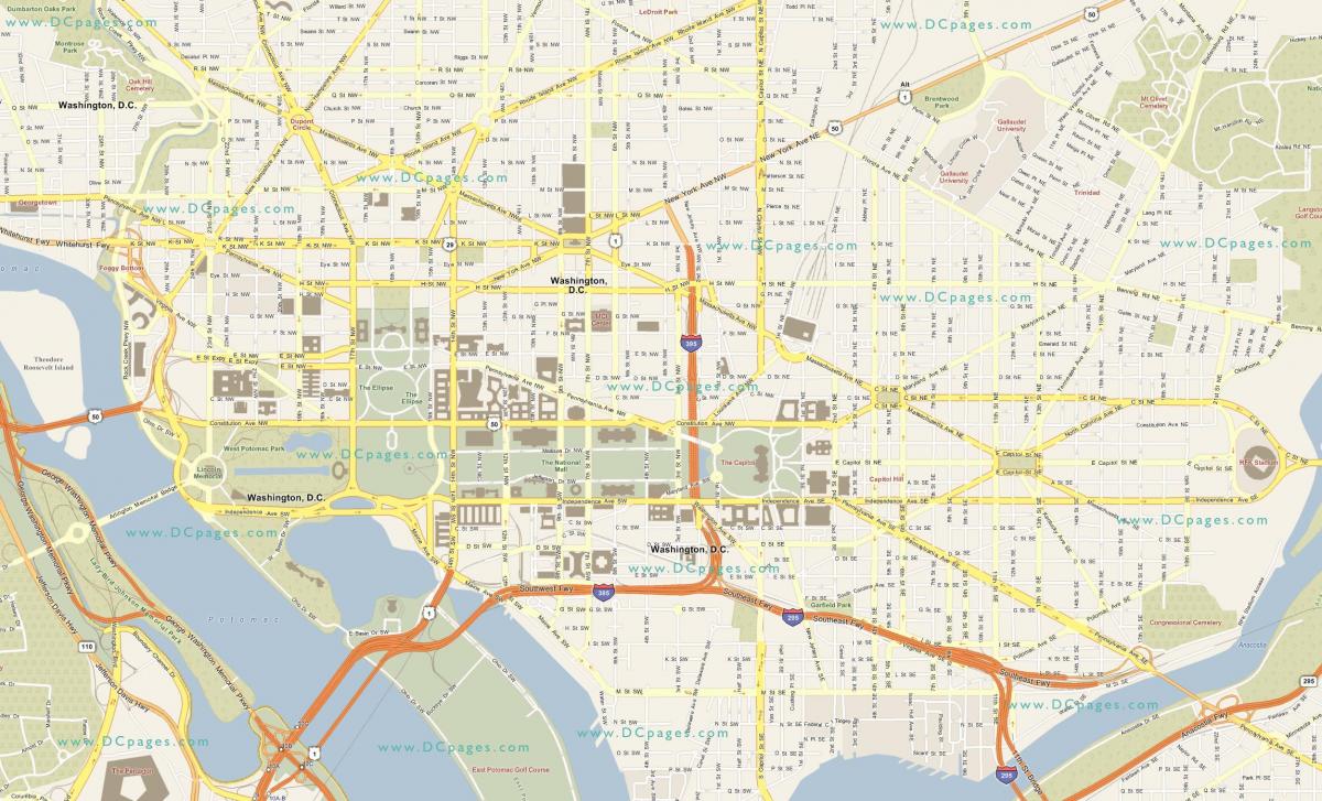 washington street mapa