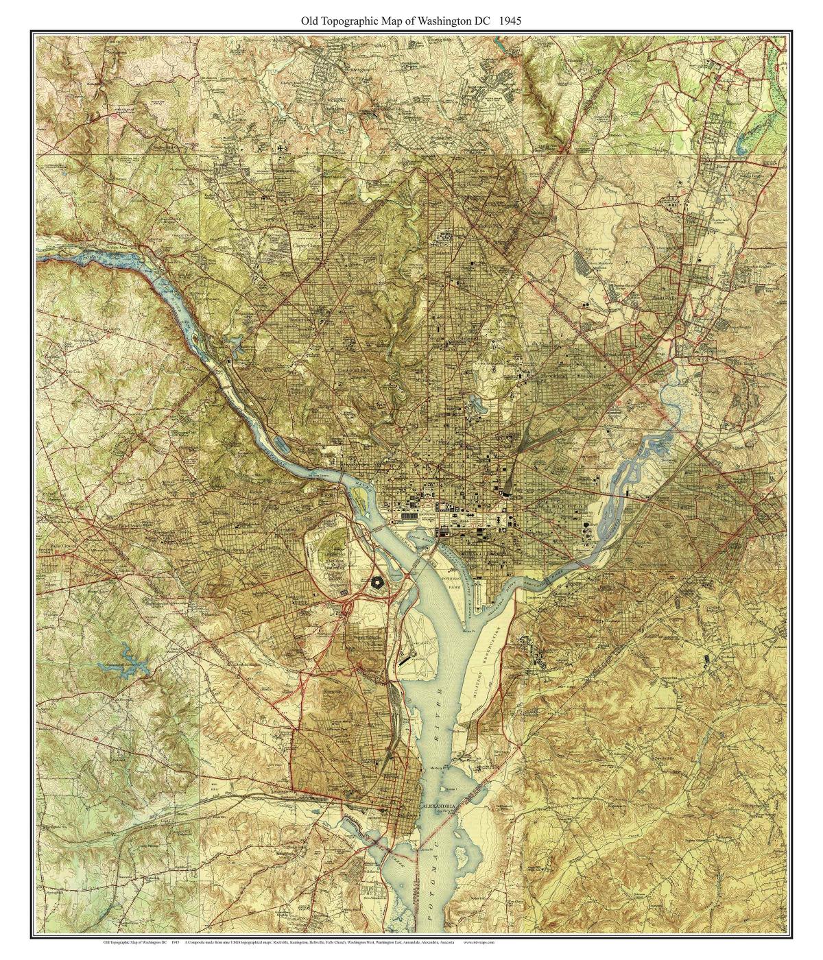 dc topografikoak mapa