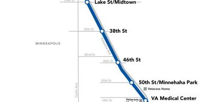 Washington metro blue line mapa