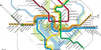 Washington metro geltokia mapa