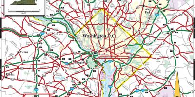 Washington dc metro mapa kalean overlay