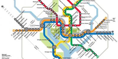 Washington dc metro trenbide-mapa