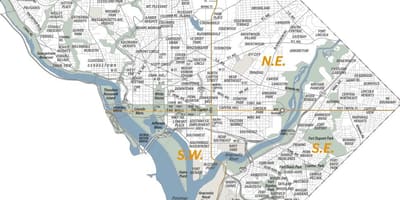 Mapa washington dc