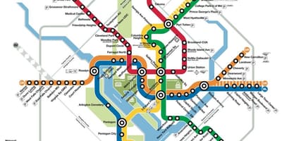 Dca metro mapa